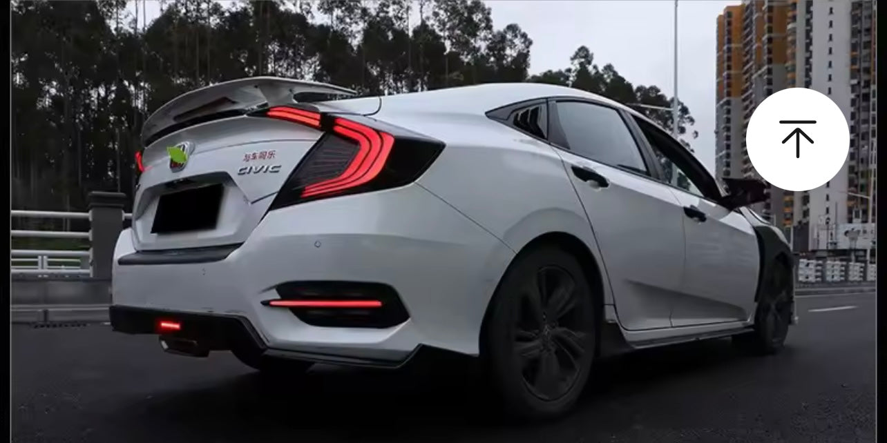 Sinaleira Traseira LED com Refletor Dinâmico para Honda Civic G10 (2016 a 2021)