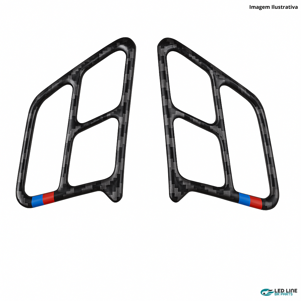 Botões em Fibra de Carbono para Volante - BMW Série 3 E90 (2005-2012)