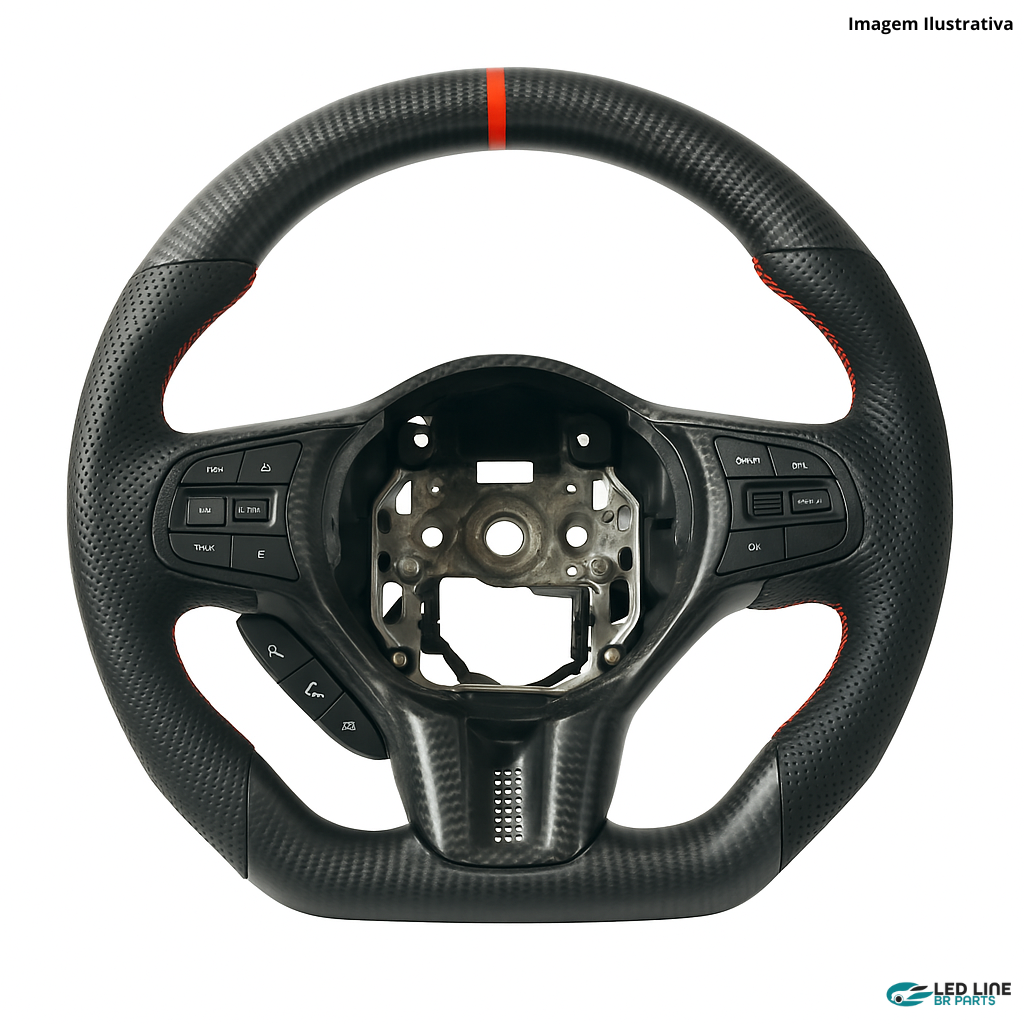 Volante Personalizado de Fibra de Carbono para Mitsubishi Lancer Evolution EVO EX X 10 (2007-2017)