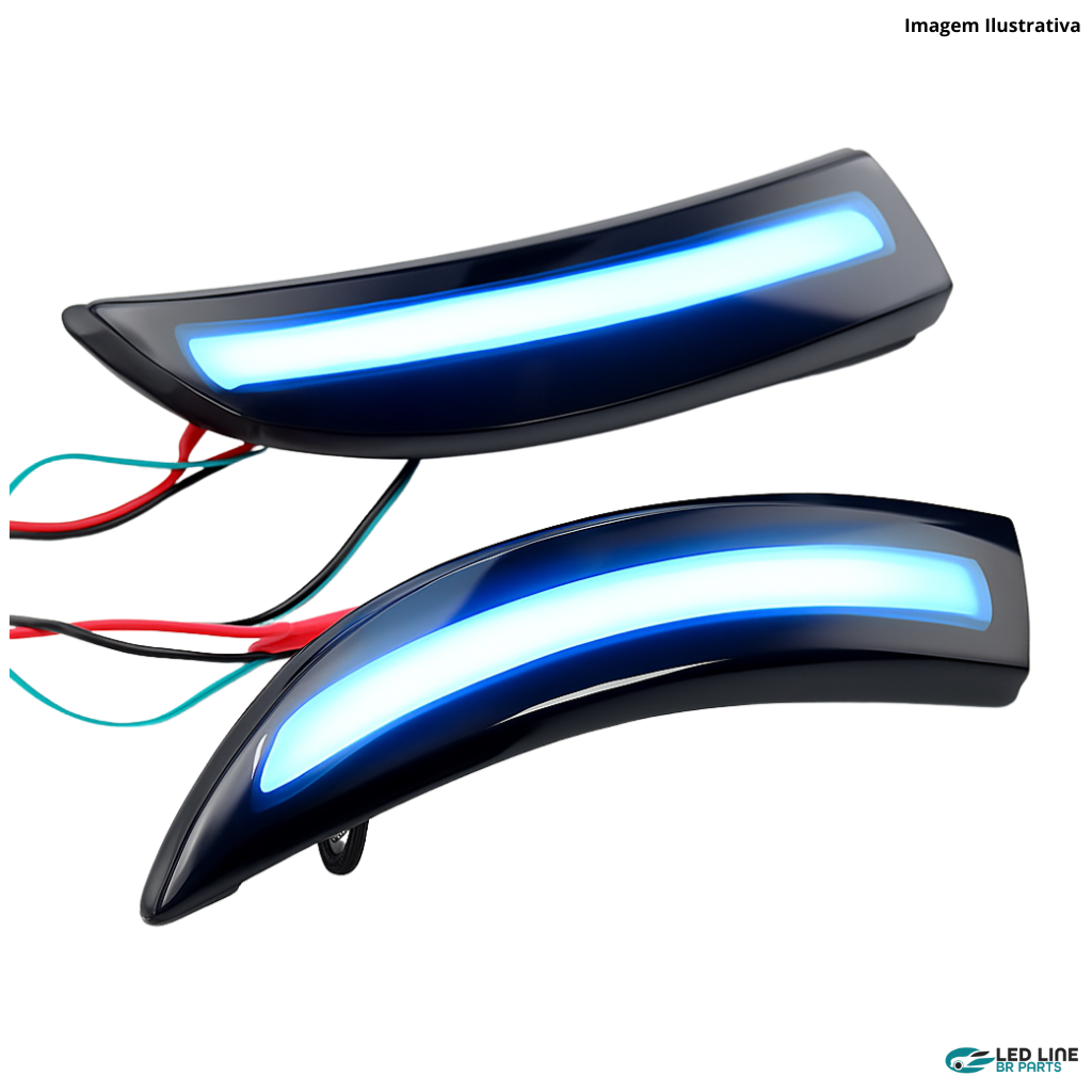 Seta Sequencial LED Retrovisor New Fiesta - Efeito Dinâmico Premium | Led Line BR Parts