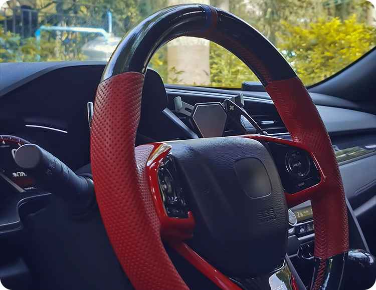 Paddle Shifters em Padrão Fibra de Carbono para Honda Civic 10ª Geração e Outros Modelos (Borboleta)