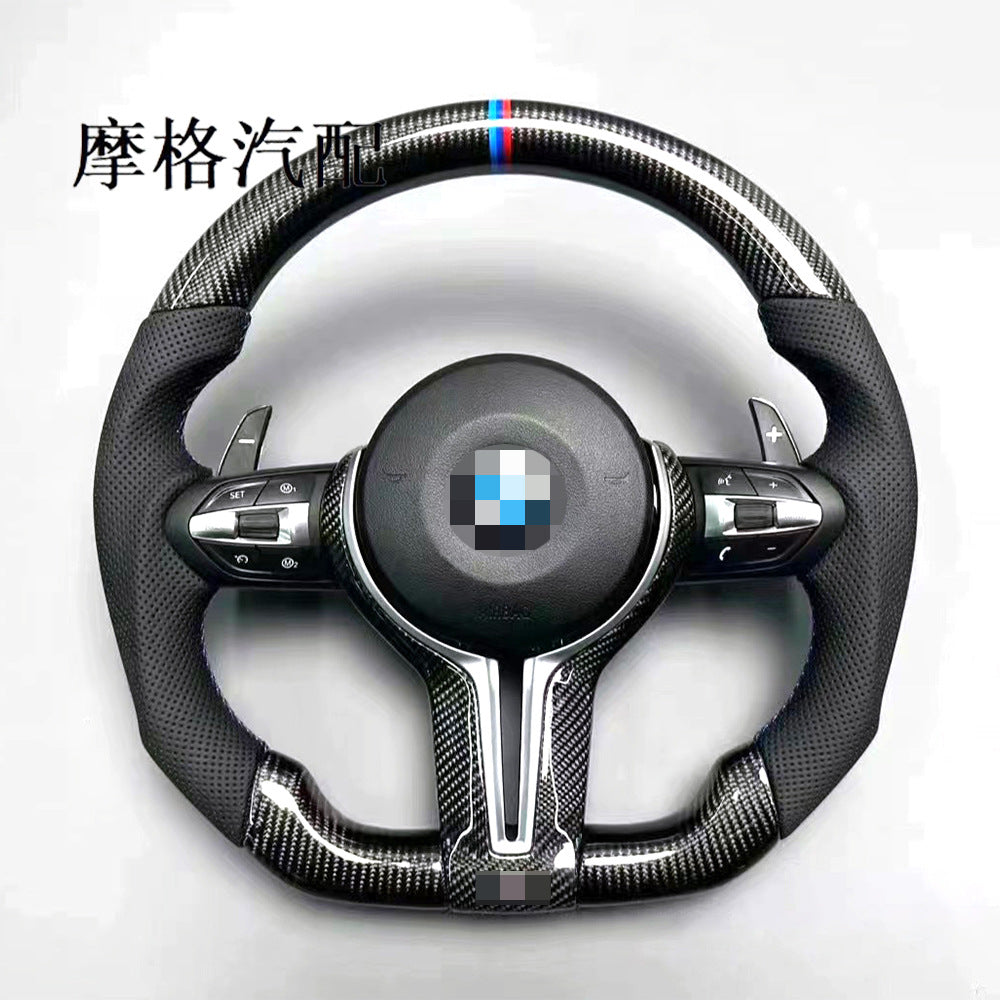 Volante de Fibra de Carbono Forjado para BMW Série F – Customizável