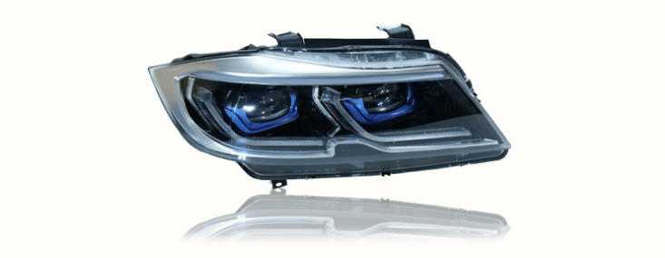 Par de Farol LED Modificado para BMW Série 3 E90 (2005-2012)
