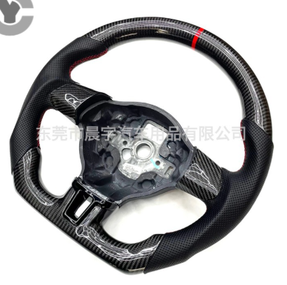 Volante em Fibra de Carbono Personalizado para Volkswagen (Golf, Polo, Santana, Jetta MK5, Sagitar, Bora, Lavida)