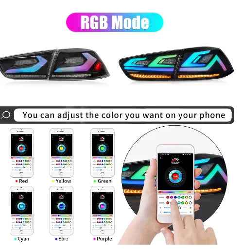 PAR lanterna Dinâmica LED para Mitsubishi Lancer EVO-X (2008-2018) – VALOR REFERENTE AO PAR