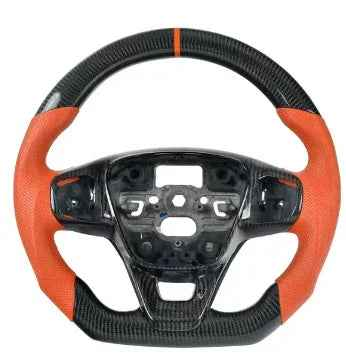 Volante Personalizado de Fibra de Carbono com LED para Ford Focus RS, ST e Kuga (2014-2017)