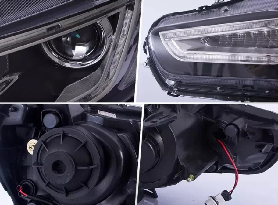 Faróis LED para Mitsubishi Lancer e EVO X 2008-2020 - DRL com Sinal de Giro Sequencial