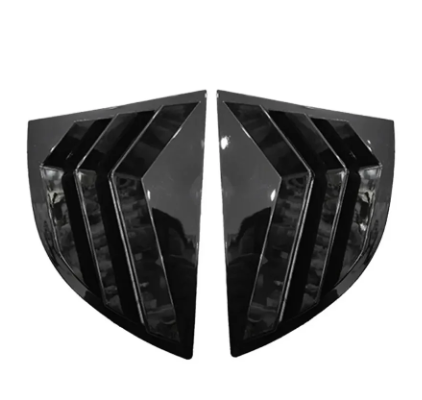 Windows Vents para Honda Civic G8 2006 a 2015 — Estilo Fibra de Carbono, Preto Brilhante ou Fosco