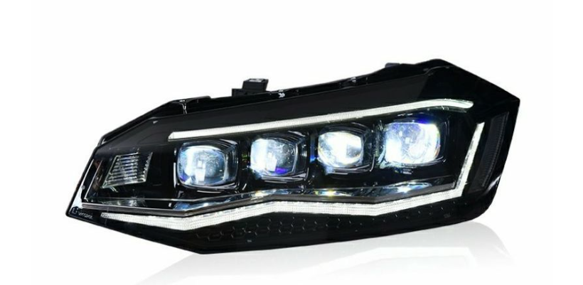 Conjunto de Faróis de LED para Volkswagen Polo (2019-2024)