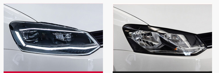 Faróis Dianteiros Full LED para Volkswagen Polo 2011-2018