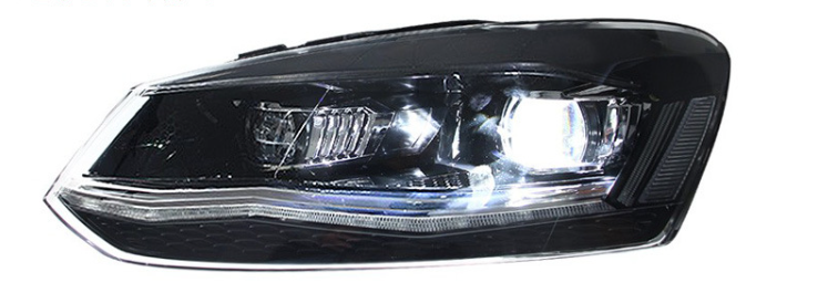 Faróis LED com Lente para Volkswagen Polo (2011-2018)