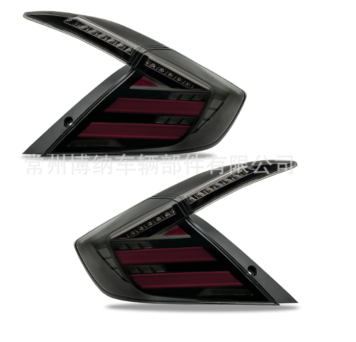 Compatível com Civic Sedan 10ª geração (2016-2021) - Lanternas traseiras LED Infinito