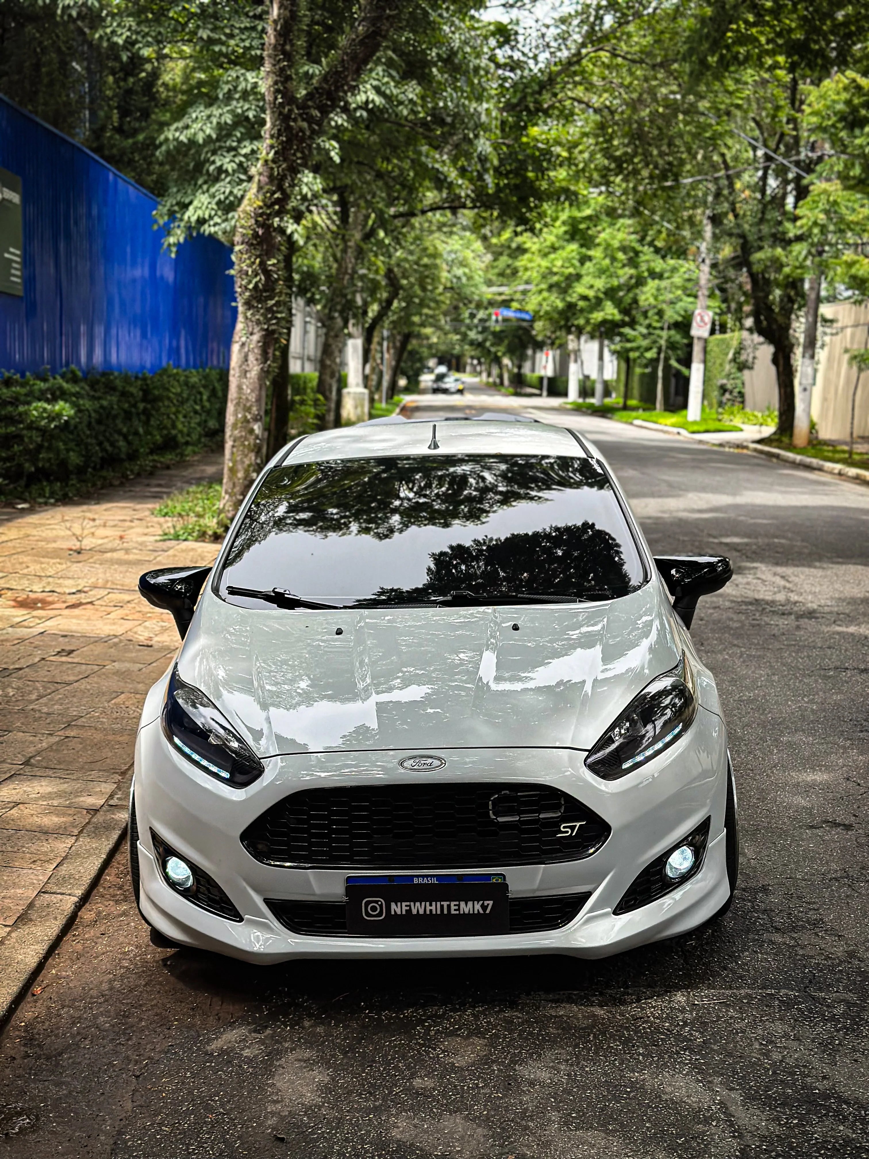 Capa Retrovisor Esportiva New Fiesta - Visual Racing Profissional | Led Line BR Parts