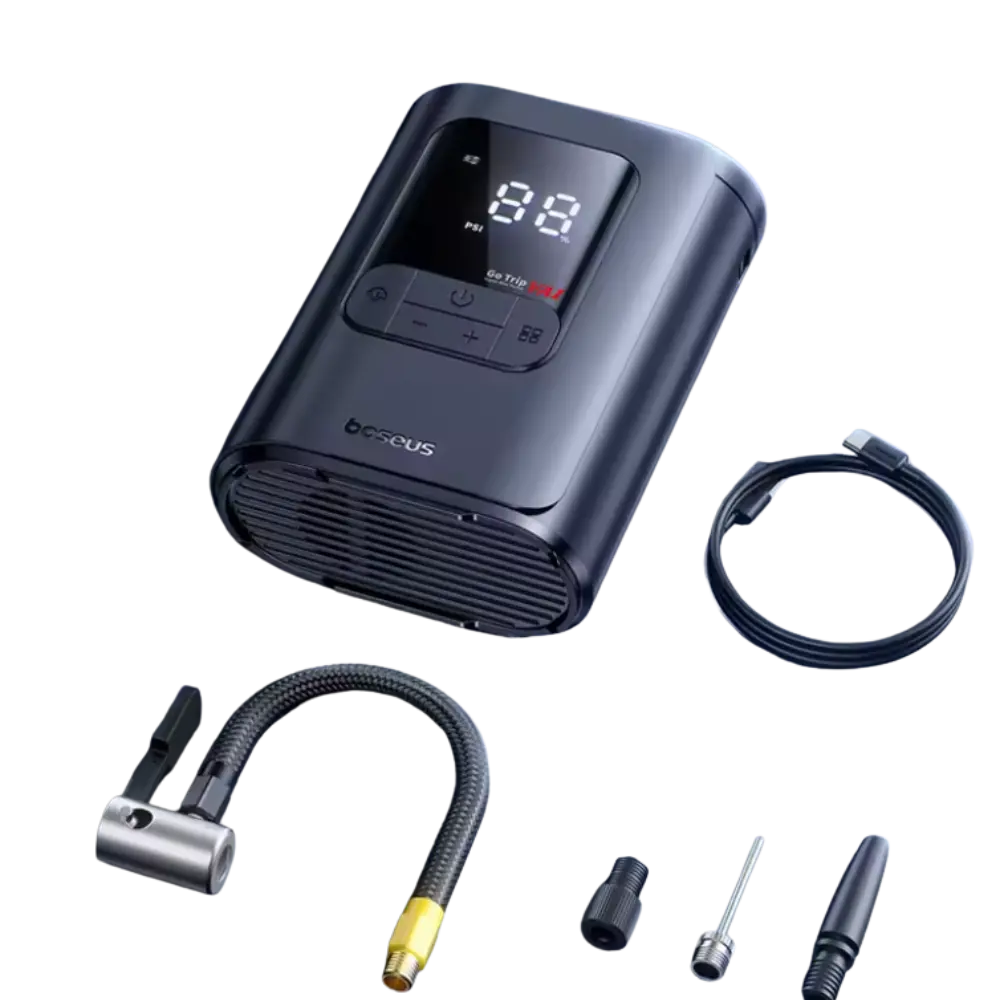 Compressor de Ar Portátil Baseus GoTrip VA1 - 5000mAh Sem Fio | Led Line BR Parts