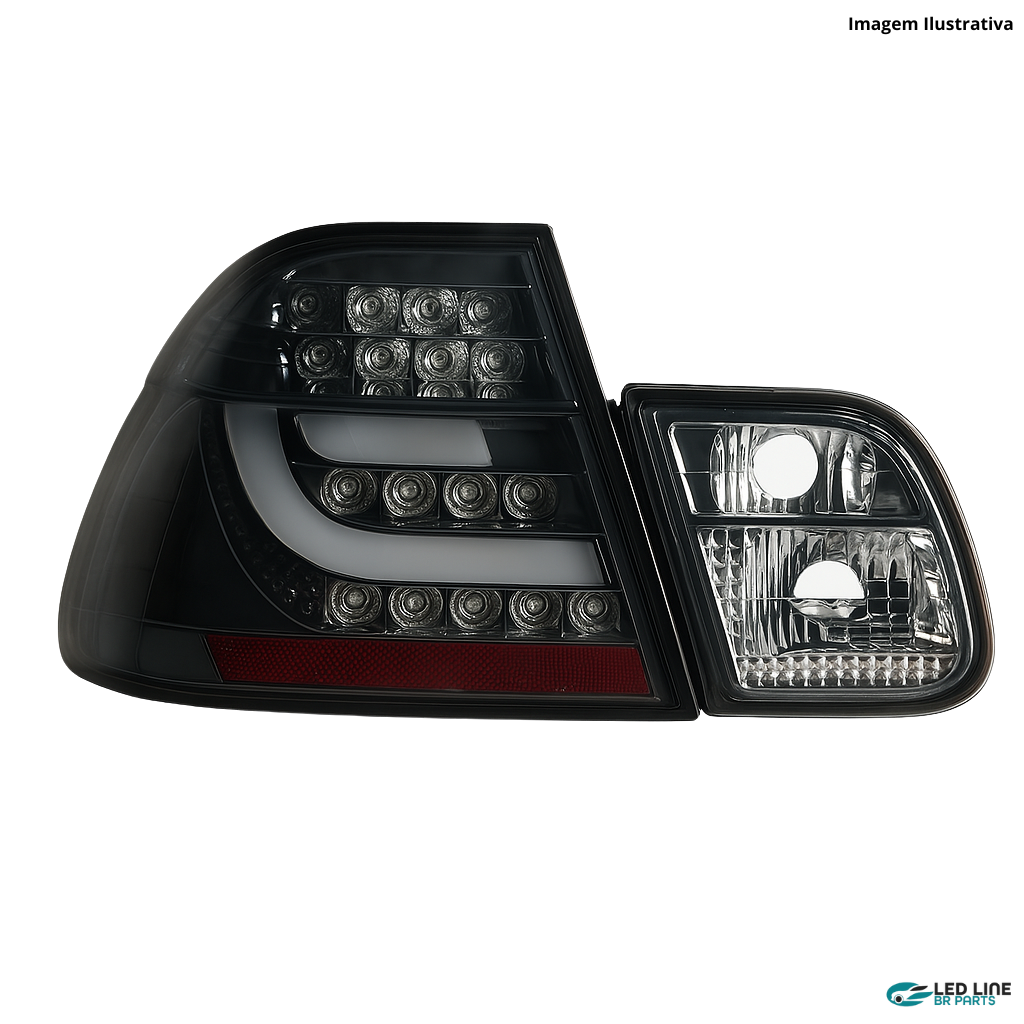 Conjunto de Lanternas Traseiras LED BMW Série 3 E46 (2001-2004)