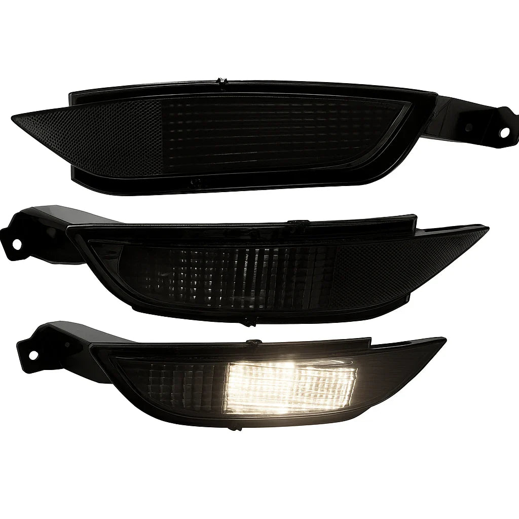 Refletor Traseiro Fumê New Fiesta - Visual Blackout com Neblina | Led Line BR Parts
