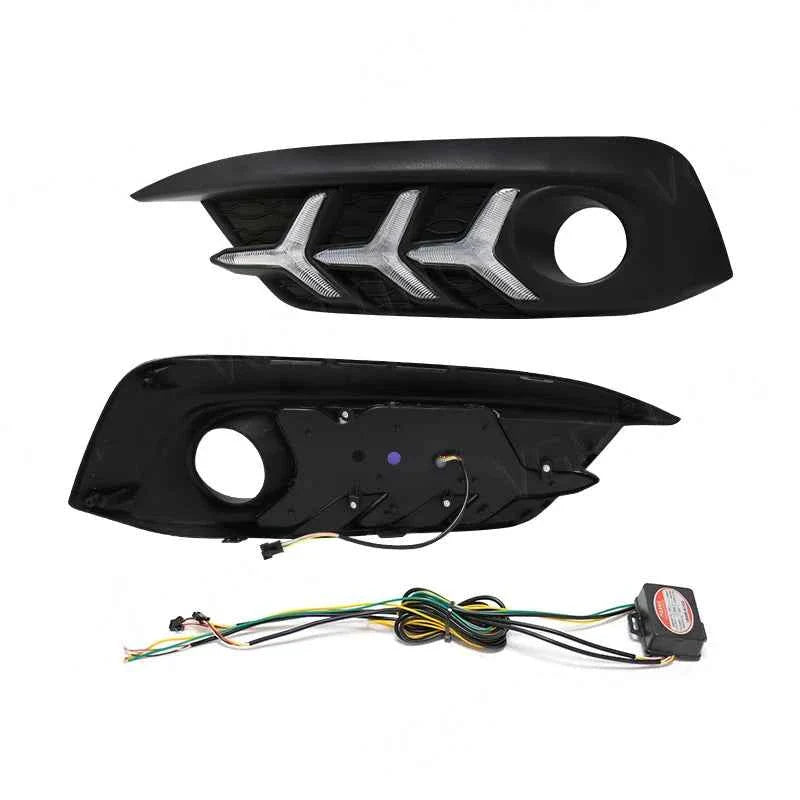 Luz Diurna Honda Civic 2016 2017 2018 2019 - DRL Tricolor com Seta Integrada | Led Line BR Parts