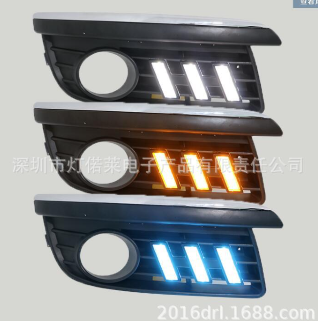 Luz de Rodagem Diurna com Sinal de Direção para Volkswagen Jetta MK5 (2006-2011)