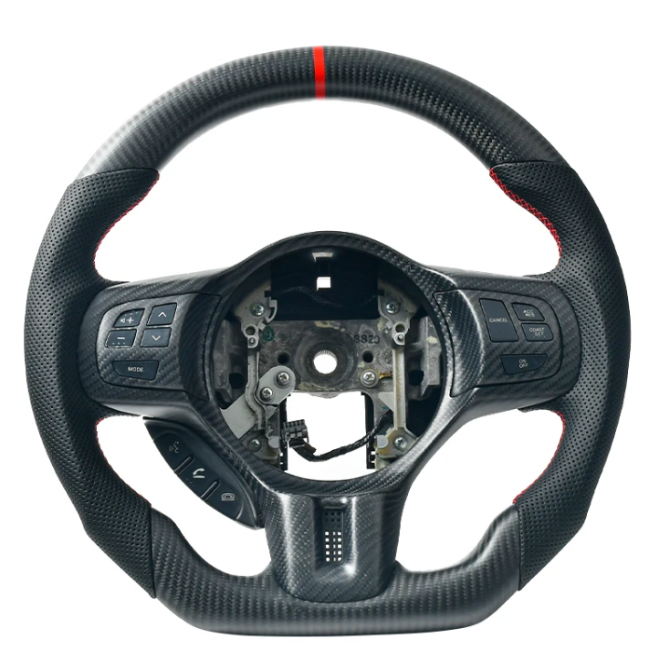 Volante Personalizado de Fibra de Carbono para Mitsubishi Lancer Evolution EVO EX X 10 (2007-2017)