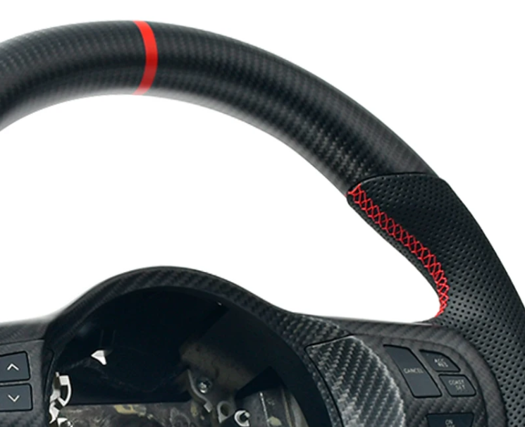 Volante Personalizado de Fibra de Carbono para Mitsubishi Lancer Evolution EVO EX X 10 (2007-2017)