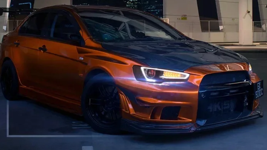 Faróis LED para Mitsubishi Lancer e EVO X 2008-2020 - DRL com Sinal de Giro Sequencial