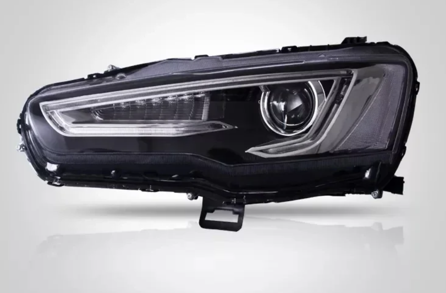 Faróis LED para Mitsubishi Lancer e EVO X 2008-2020 - DRL com Sinal de Giro Sequencial