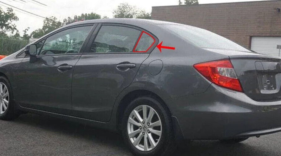 Windows Vents Estilo Corrida para Janela Traseira – Civic G9 2011 a 2015