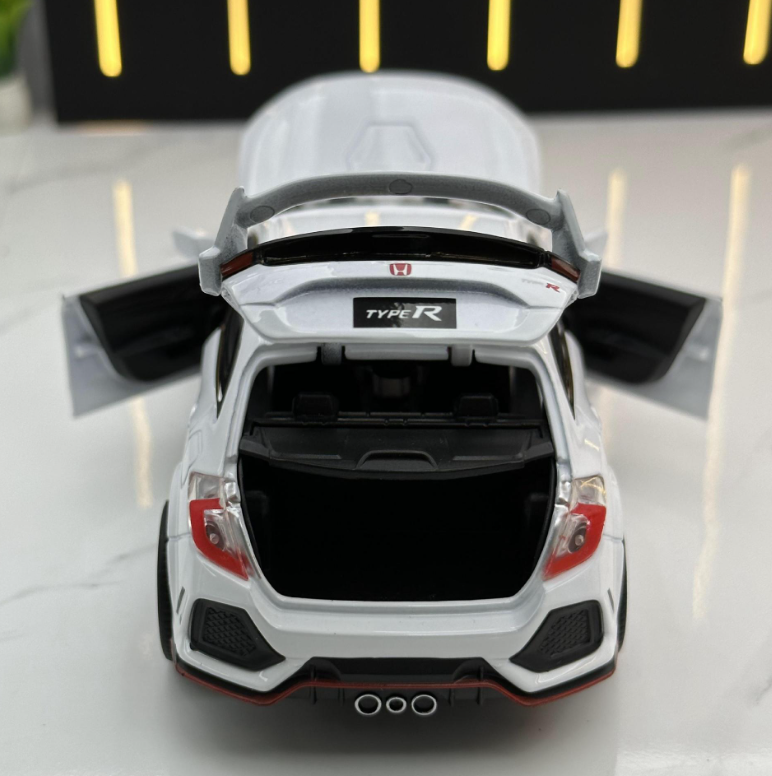 Miniatura Honda Civic Type R 1:32 - Modelo Die-Cast com Som e Luz