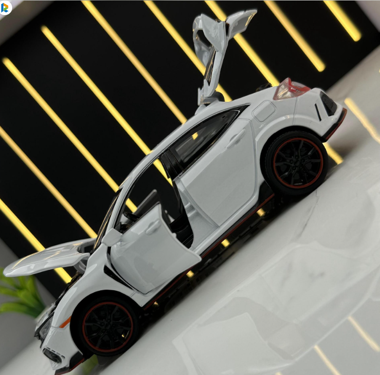 Miniatura Honda Civic Type R 1:32 - Modelo Die-Cast com Som e Luz