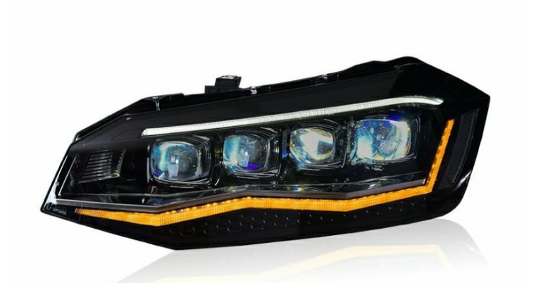 Conjunto de Faróis de LED para Volkswagen Polo (2019-2024)