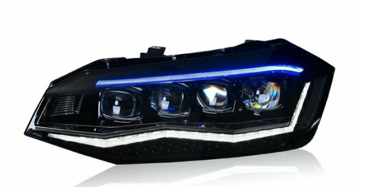 Conjunto de Faróis de LED para Volkswagen Polo (2019-2024)