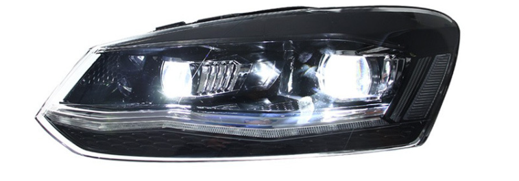 Faróis LED com Lente para Volkswagen Polo (2011-2018)
