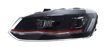 Faróis LED com Lente para Volkswagen Polo (2011-2018)