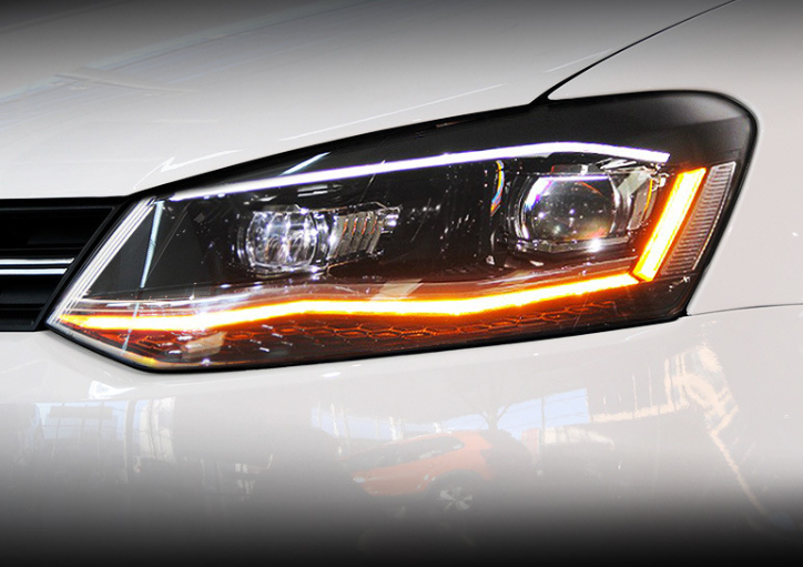 Faróis LED com Lente para Volkswagen Polo (2011-2018)