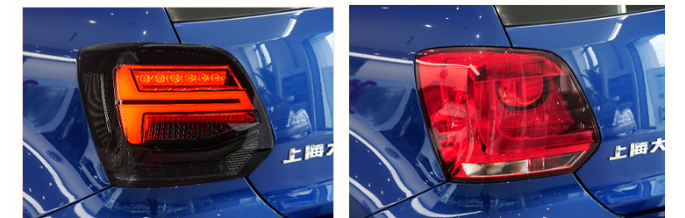 Conjunto de Lanternas Traseiras LED para Volkswagen Polo (2011-2018)