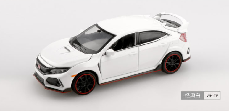 Miniatura Honda Civic Type R 1:32 - Modelo Die-Cast com Som e Luz