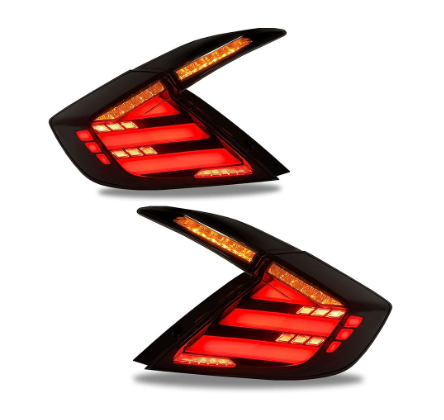 Compatível com Civic Sedan 10ª geração (2016-2021) - Lanternas traseiras LED Infinito