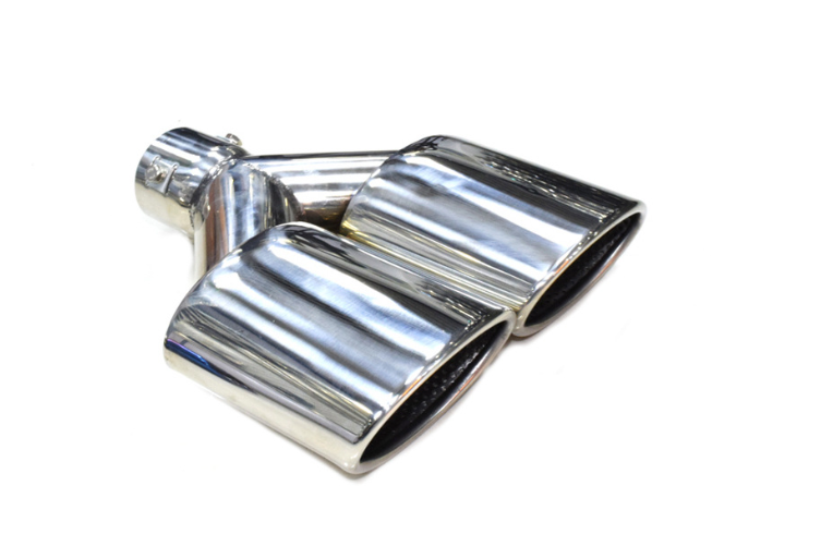 Ponteira de Escapamento Dupla de Aço Inoxidável para Veículos Universais