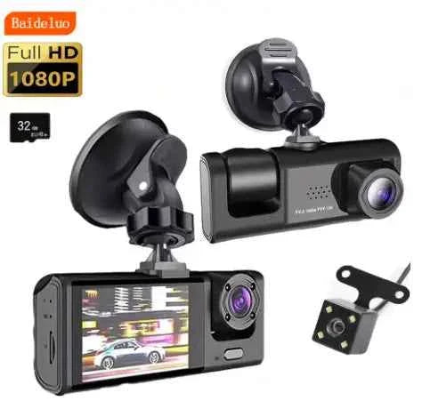 Câmera Veicular 3 Lentes HD 1080p - Segurança Uber 99 | Led Line BR Parts