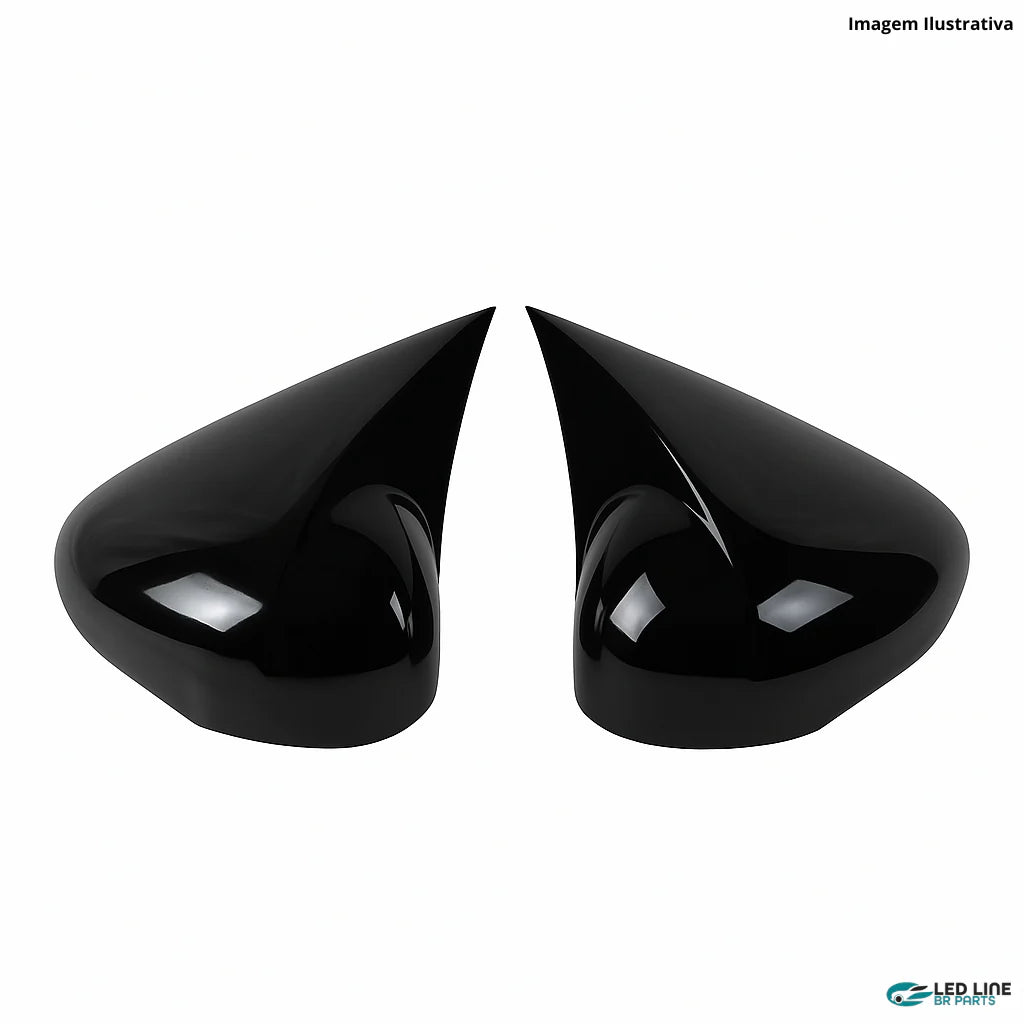 Capa Retrovisor Esportiva New Fiesta - Visual Racing Profissional | Led Line BR Parts