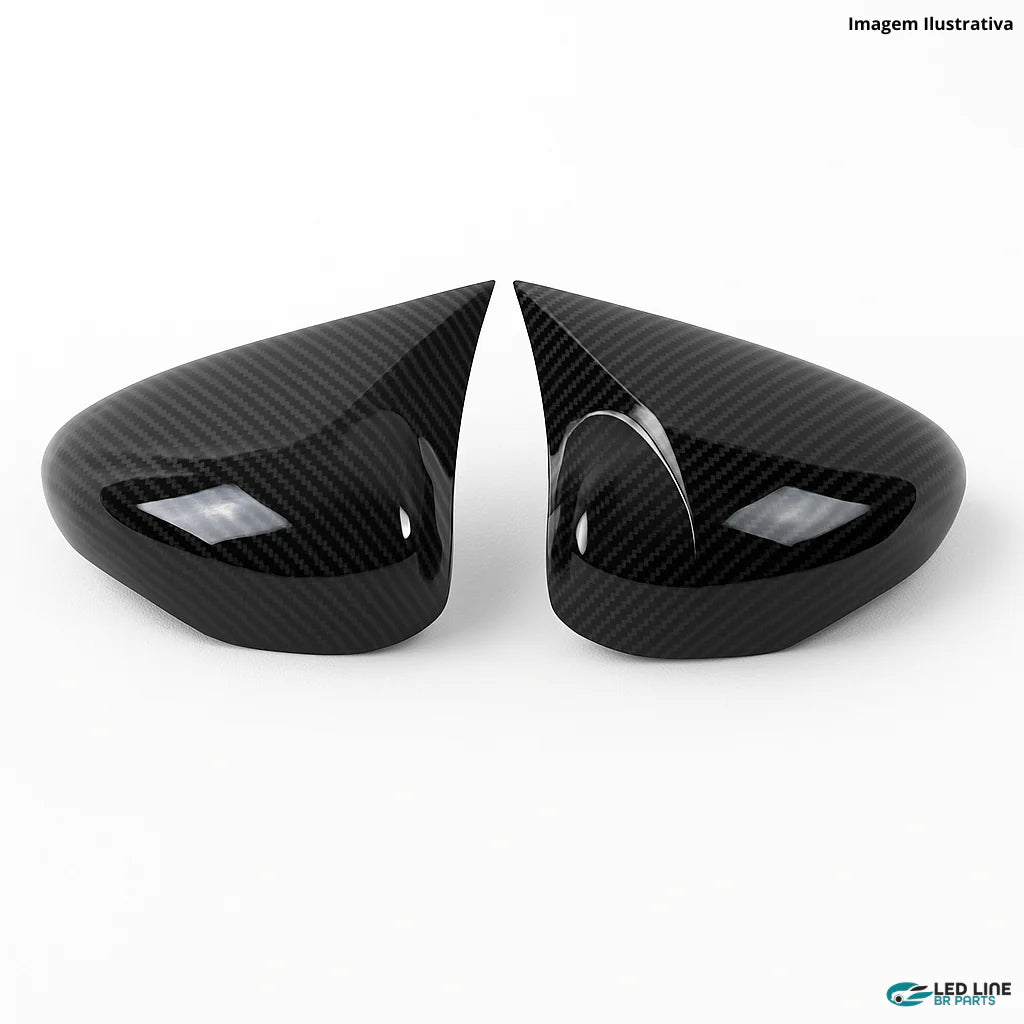 Capa Retrovisor Esportiva New Fiesta - Visual Racing Profissional | Led Line BR Parts