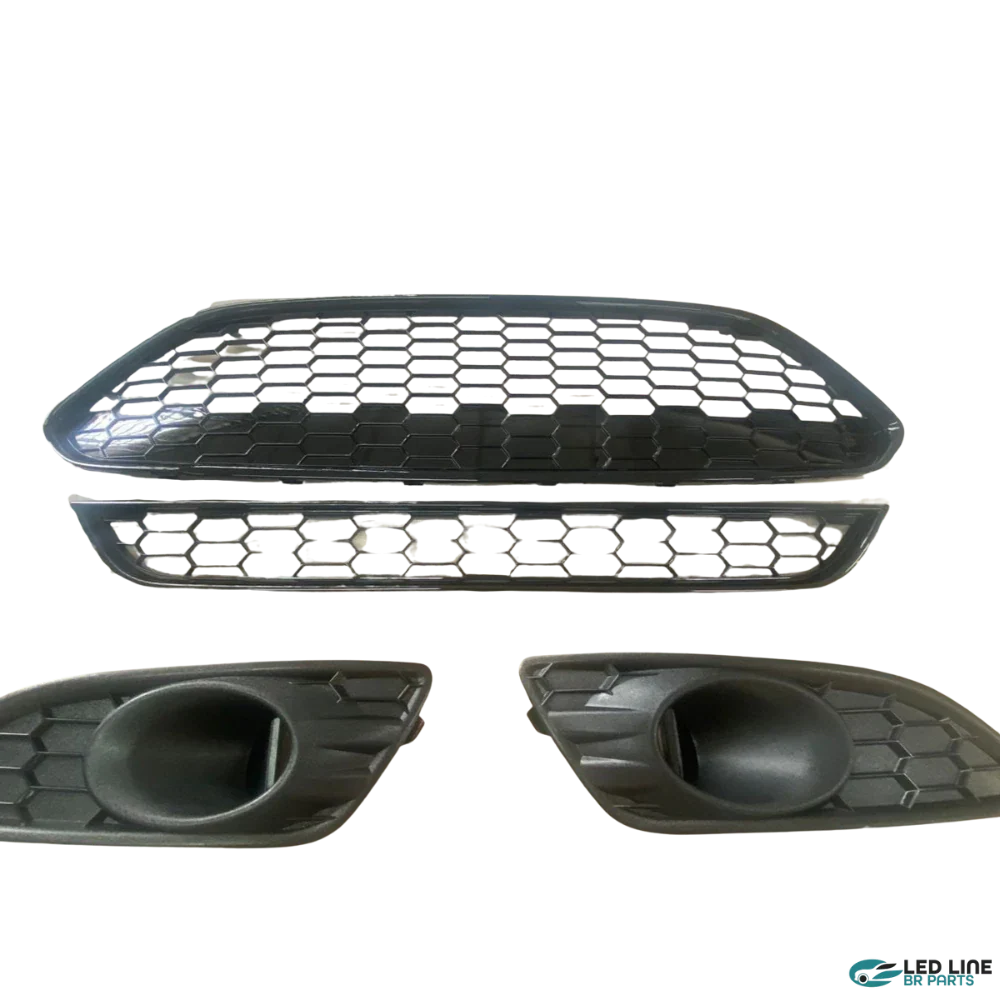 Kit Grade Colmeia New Fiesta - Visual Esportivo Premium | Led Line BR Parts
